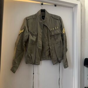 Rails military green bomber jacket
